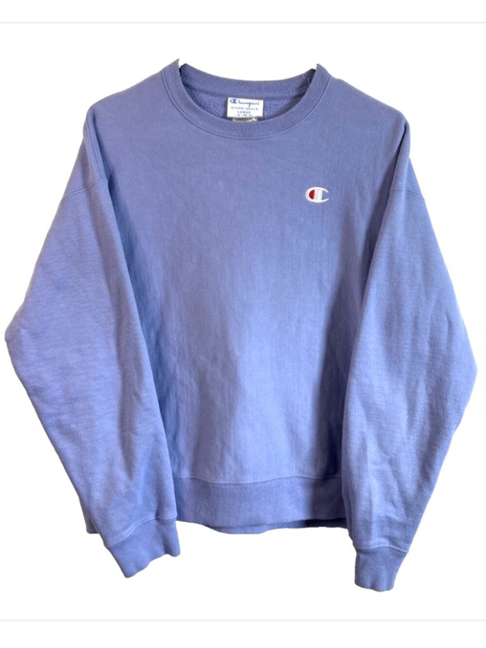 Vintage Champion Reverse Weave Crewneck Sweatshirt Women’s M Periwinkle Blue - Picture 1 of 5